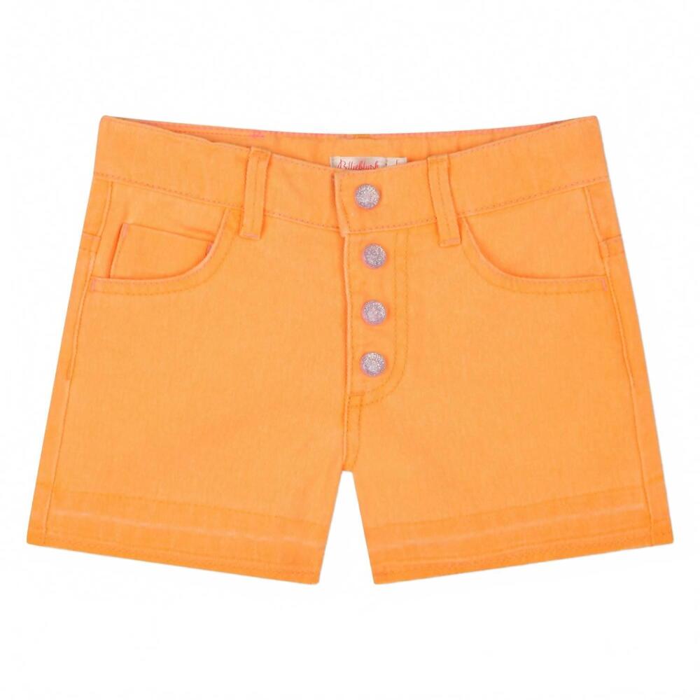NEW BILLIEBLUSH kids' denim shorts in orange pop